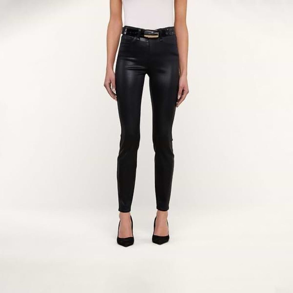 L’AGENCE Marguerite Black Coated Skinny Jean Size 27